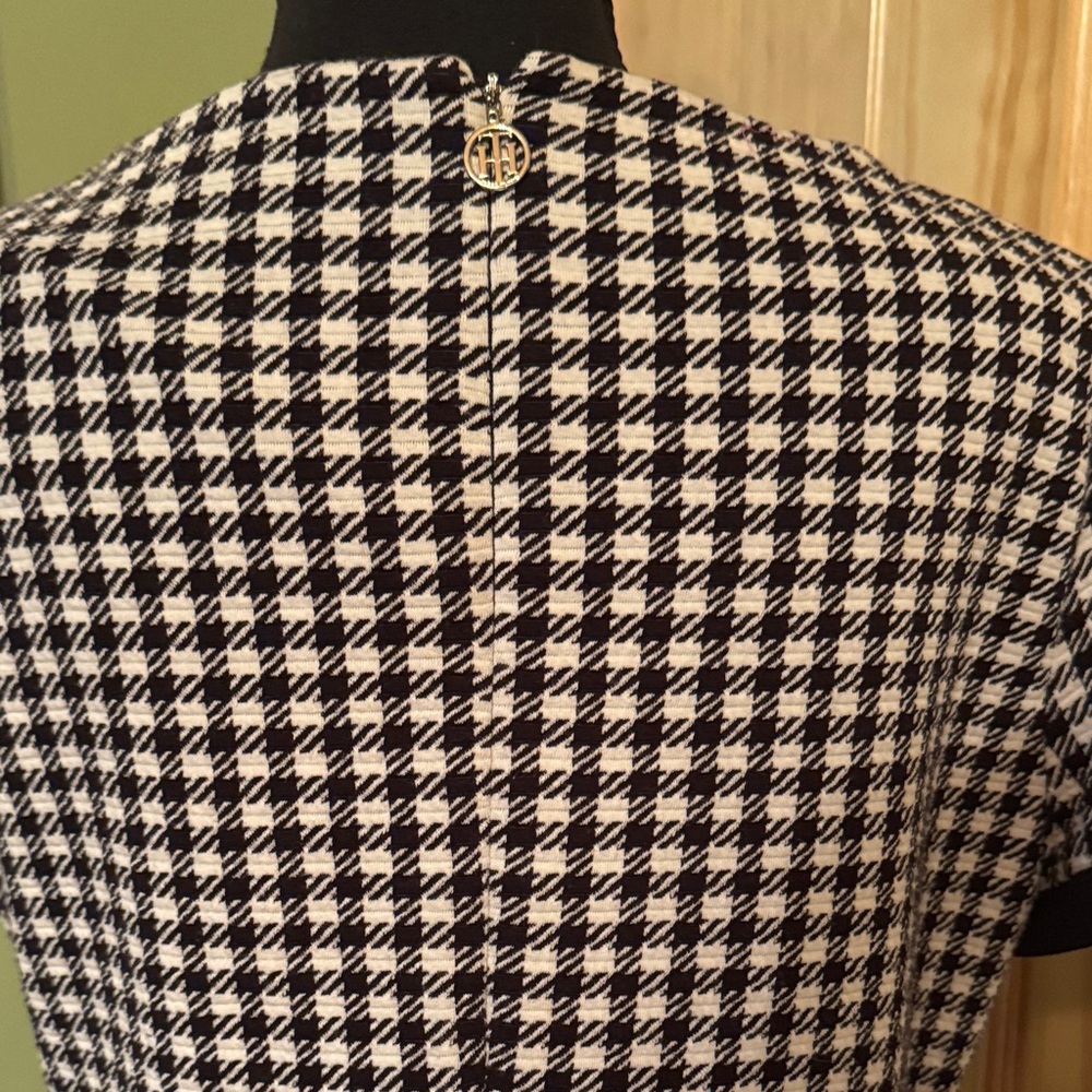 Tommy Hilfiger Black and White Houndstooth Dress - Picture 4 of 6